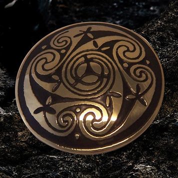Celtic Spirals Brooch / Pin