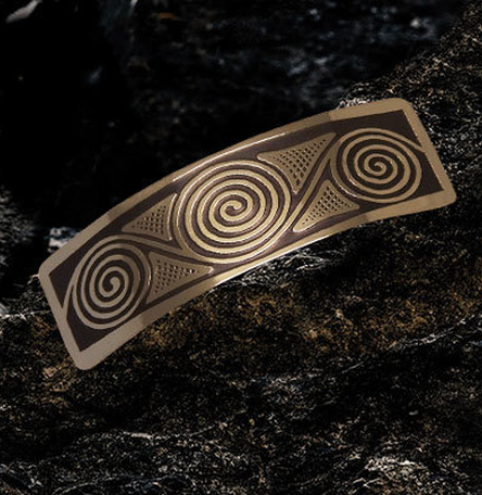 Newgrange Spirals Hairslide / Barrette