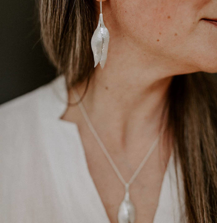 Eucalyptus Drop Earrings