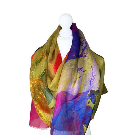 Linen Modal Silk Scarves