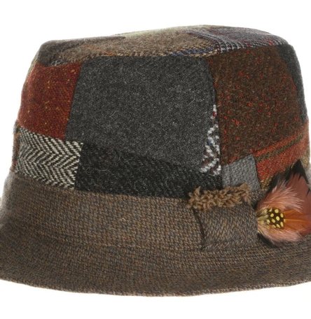 Walking Hat Patchwork Tweed