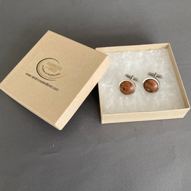 Burr Elm Cuff links