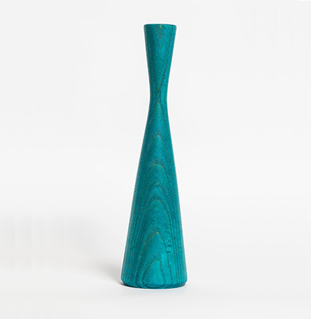 Medium Ash Candlestick - Blue