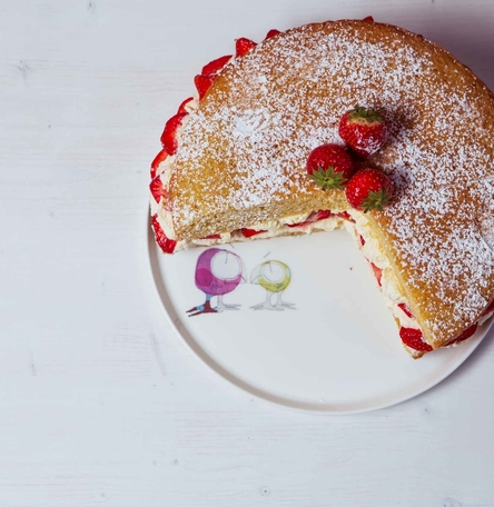 Fine Bone China Cake Plate