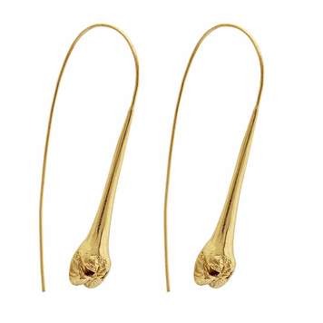 Gold Snout Drop Earrings