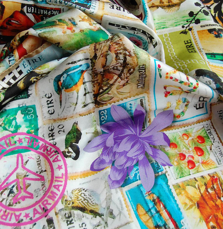 Stamps Classic Silk Scarf Stamps Classic Silk Scarf