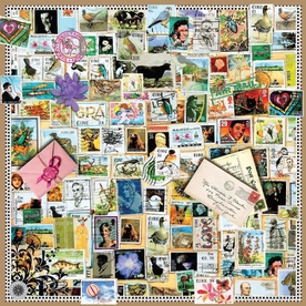 Stamps Classic Silk Scarf