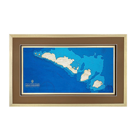 Aran Island Coastal Wall Art Map