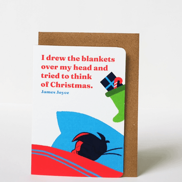 James Joyce Dubliners Blanket Christmas Card