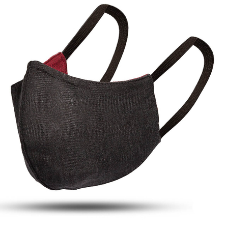 Linen Mask Grey/Red Linen Mask Grey/Red