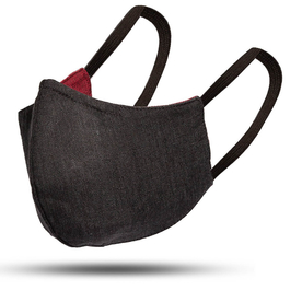 Linen Mask Grey/Red
