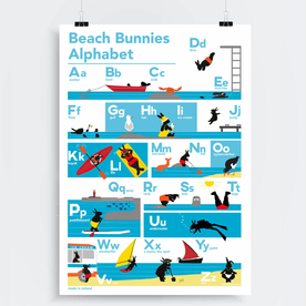 Beach Bunnies Alphabet