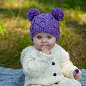 Double pom pom hat
