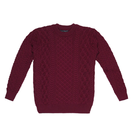 blasket honeycomb stitch aran sweater