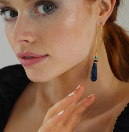 Refraction Drop Earrings- Long