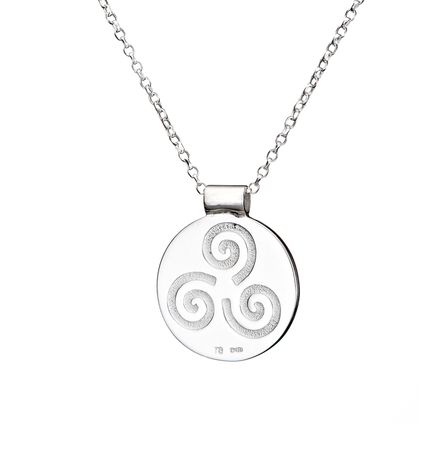 Growing Home Button Pendant Silver Growing Home Button Pendant Silver
