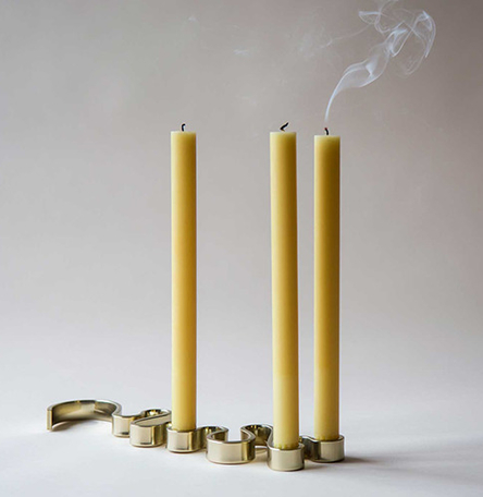 Brass Meander Candle Holder (5 Candle) Brass Meander Candle Holder (5 Candle)
