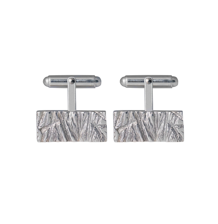 Rugged Cufflinks in sterling silver