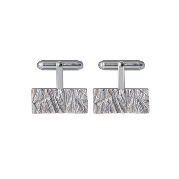 Rugged Cufflinks in sterling silver