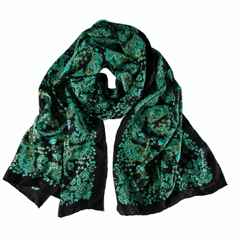 'James' Copper Verdigris & Peat Brown Scarf