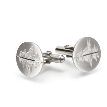 Resonate - Cascading waterfall at Powerscourt cuff links in Sterling Silver
