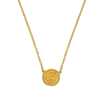 Energy Gold Spiral Necklace