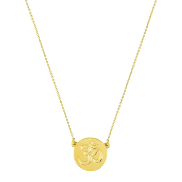 Inner Peace Solid Gold Necklace