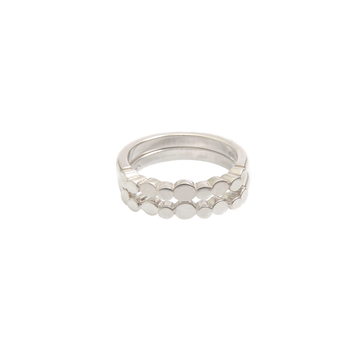 Sterling silver 'pebble' ring