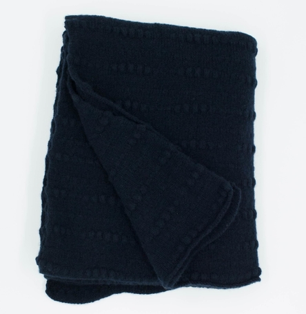 Navy Slub Scarf