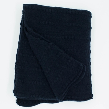 Navy Slub Scarf