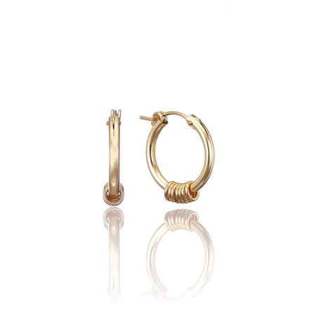 14kt GF Infinity Midi Hoops