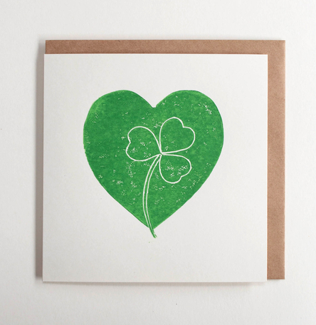 Shamrock Heart Card