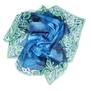 Seascape – Handpainted Silk Scarf