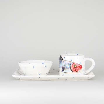 Small Rectangular Platter + Mug + Ramekin