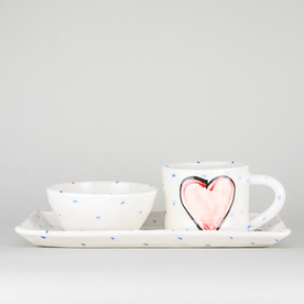 Small Rectangular Platter + Mug + Ramekin