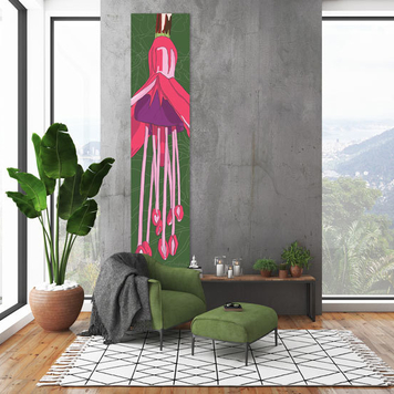 Fuchsia wall hanging