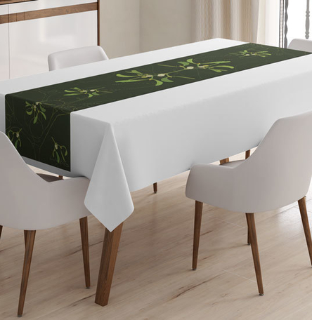 Mistletoe table runner