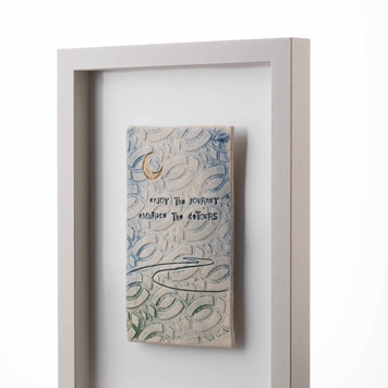 Enjoy the journey embrace the detours – Framed Tile