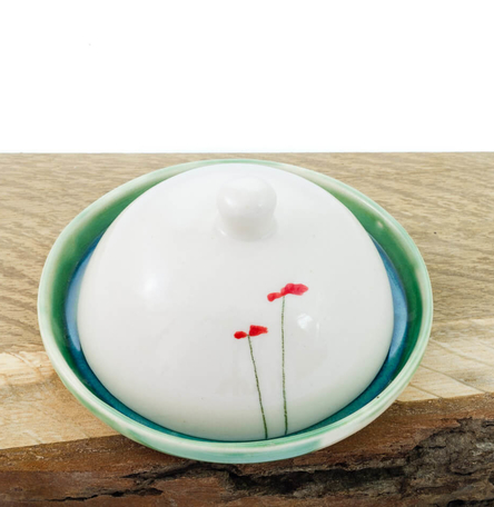 Butter dish Poppy Design