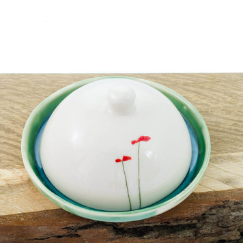 Butter dish Poppy Design