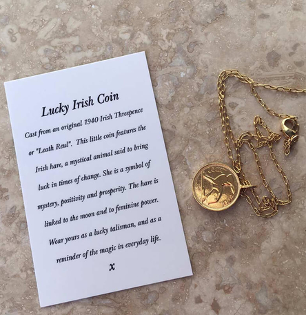 Lucky Irish Coin Necklace