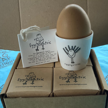 Eggcentric Egg Cup: Eggsquisite
