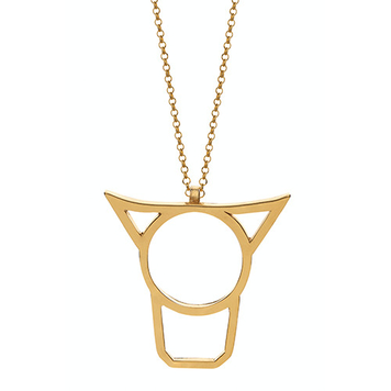 Cow's Head Pendant 18ct gold