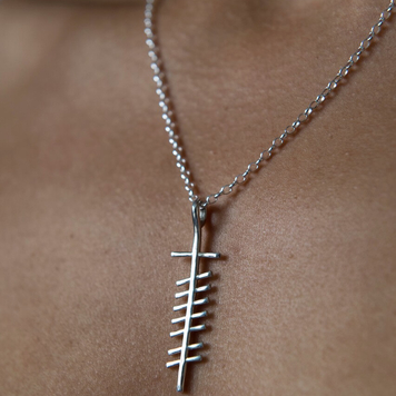 Love/Grá sculpted necklace-unisex