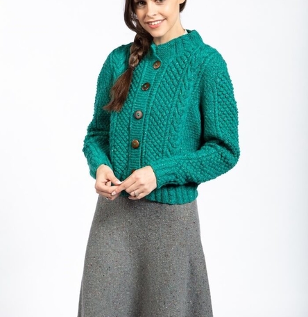 Eve Cardigan Handknit Aran Eve Cardigan Handknit Aran