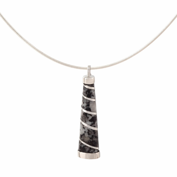 Sterling Silver and Donegal Granite Necklace